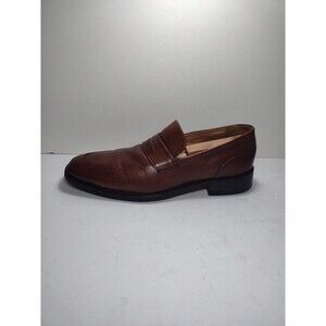 Cole Haan Men’s Size 9.5 M Brown Leather Loafer Dress Shoe Penny Loafer C07514